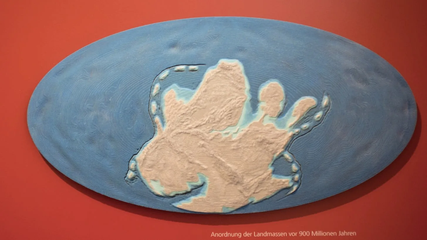 3D-Print, Palaeogeografie, Erde 900ma, ikonaut