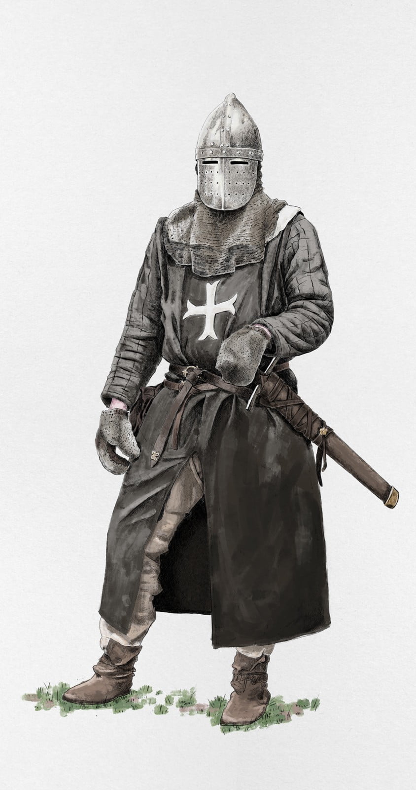 Medieval Knight, krak, ikonaut, ruestungen