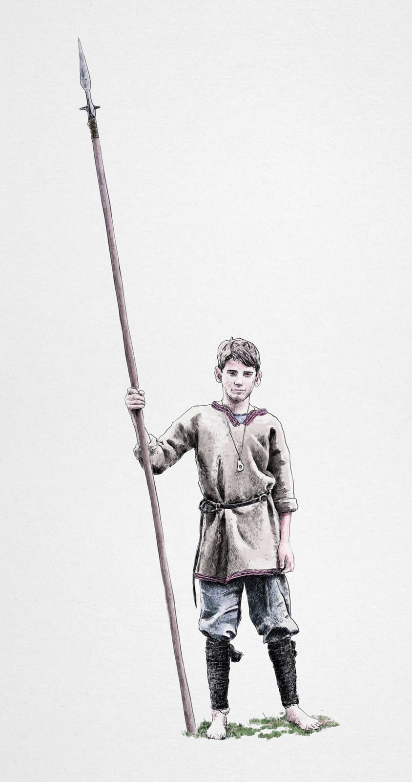 Medieval Young Man, krak, ikonaut, ruestungen