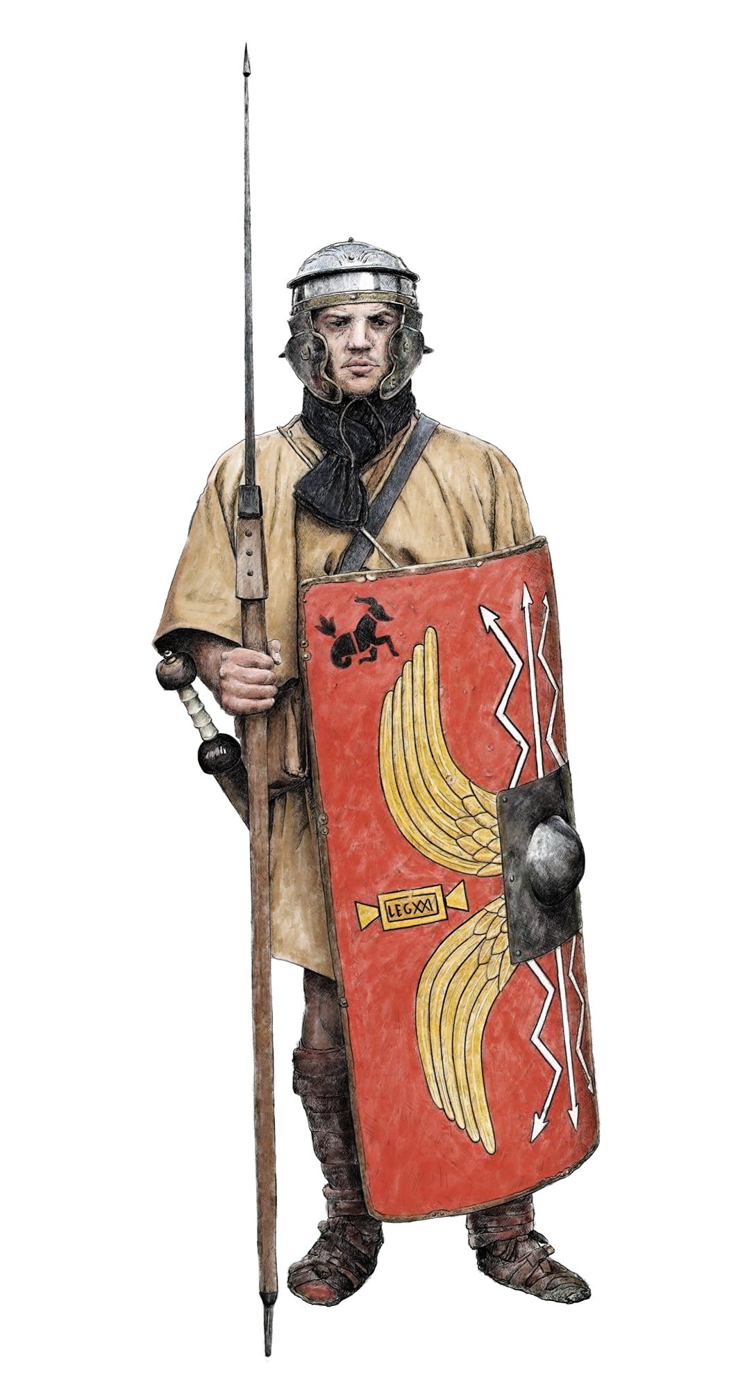 Roemischer Legionaer Farbe ikonaut Ruestungen Suits of Armour