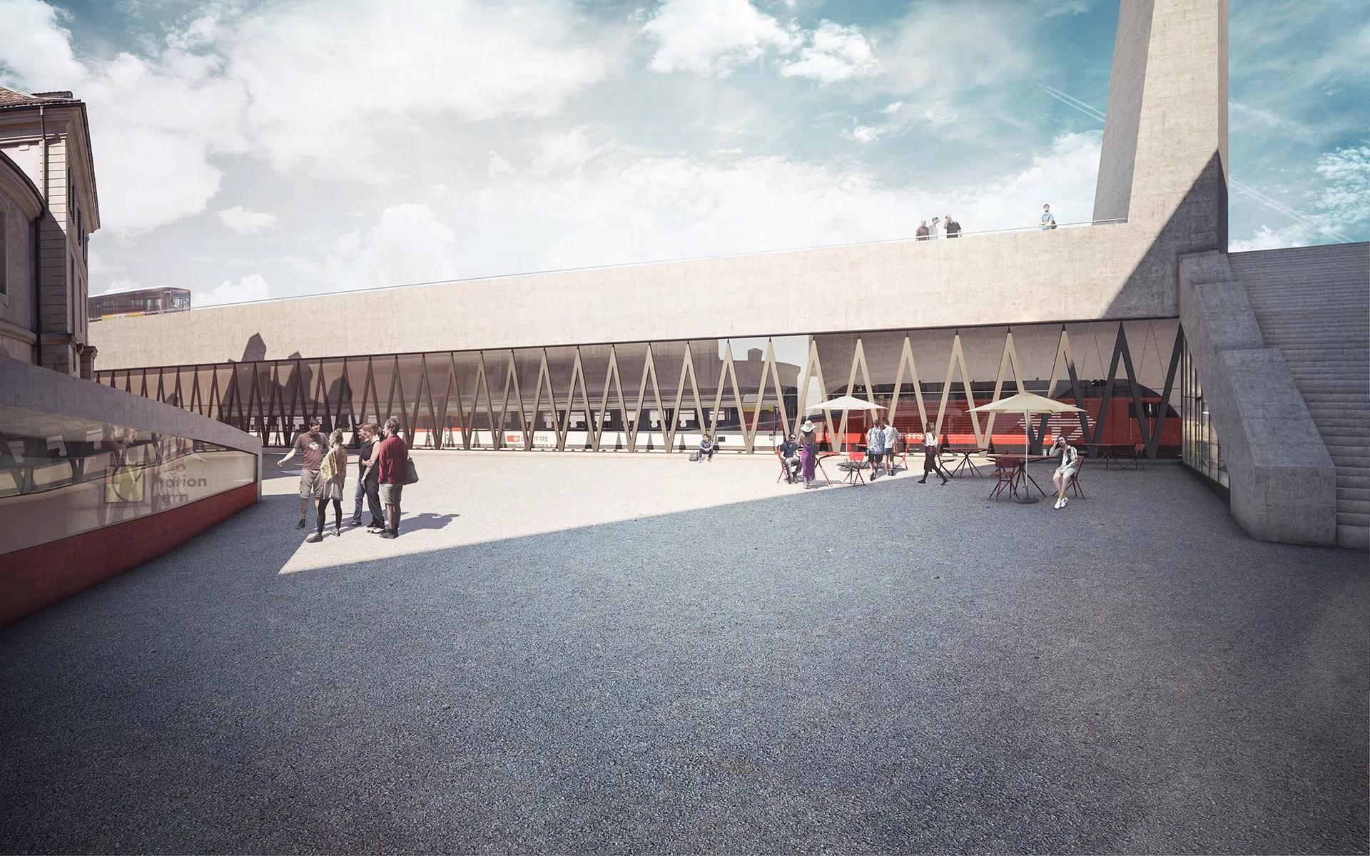 SBB, Bahnhof Bern, Milchgaessli, ikonaut