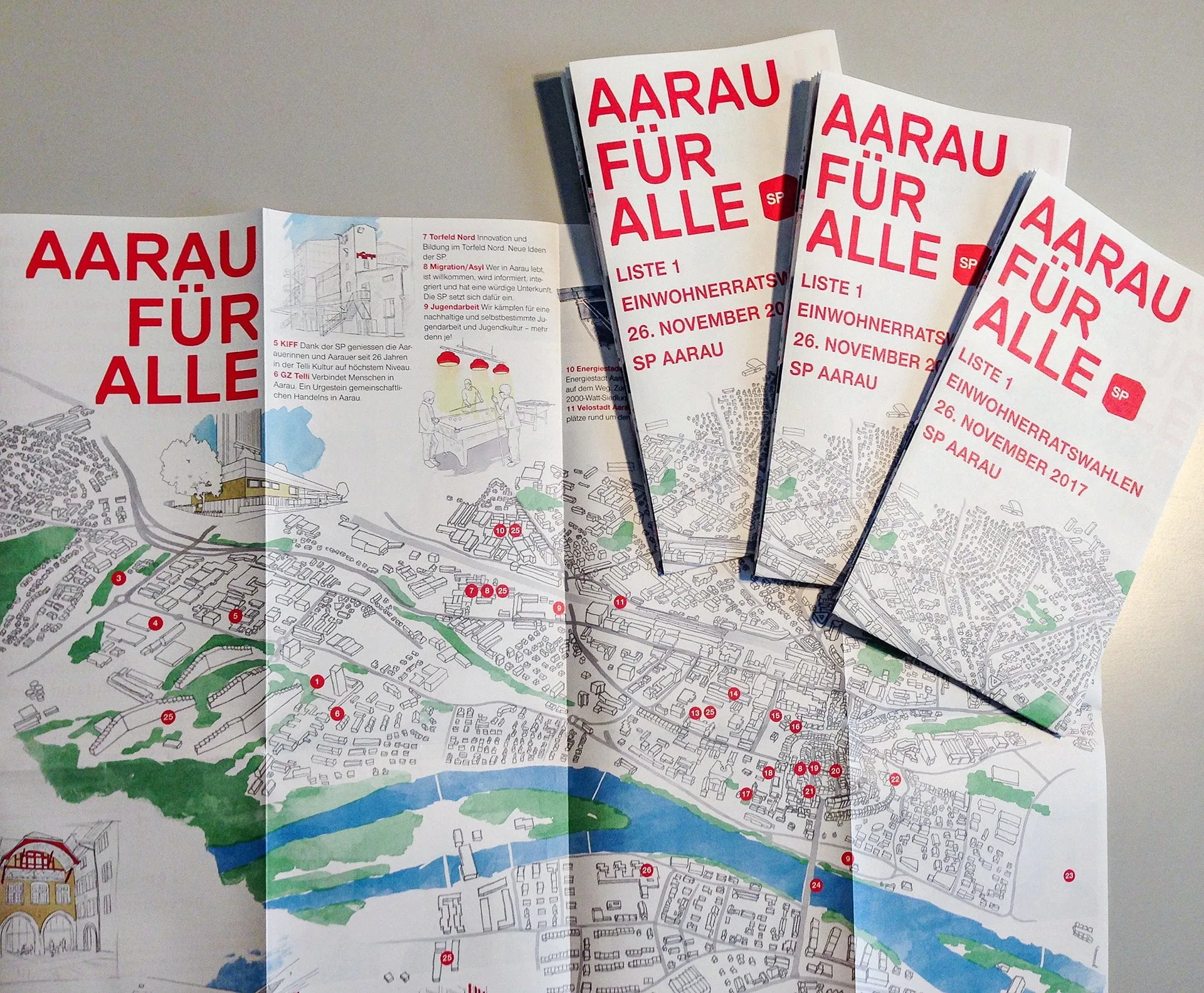 SP Aarau, Stadtkarte, Titelseite, ikonaut