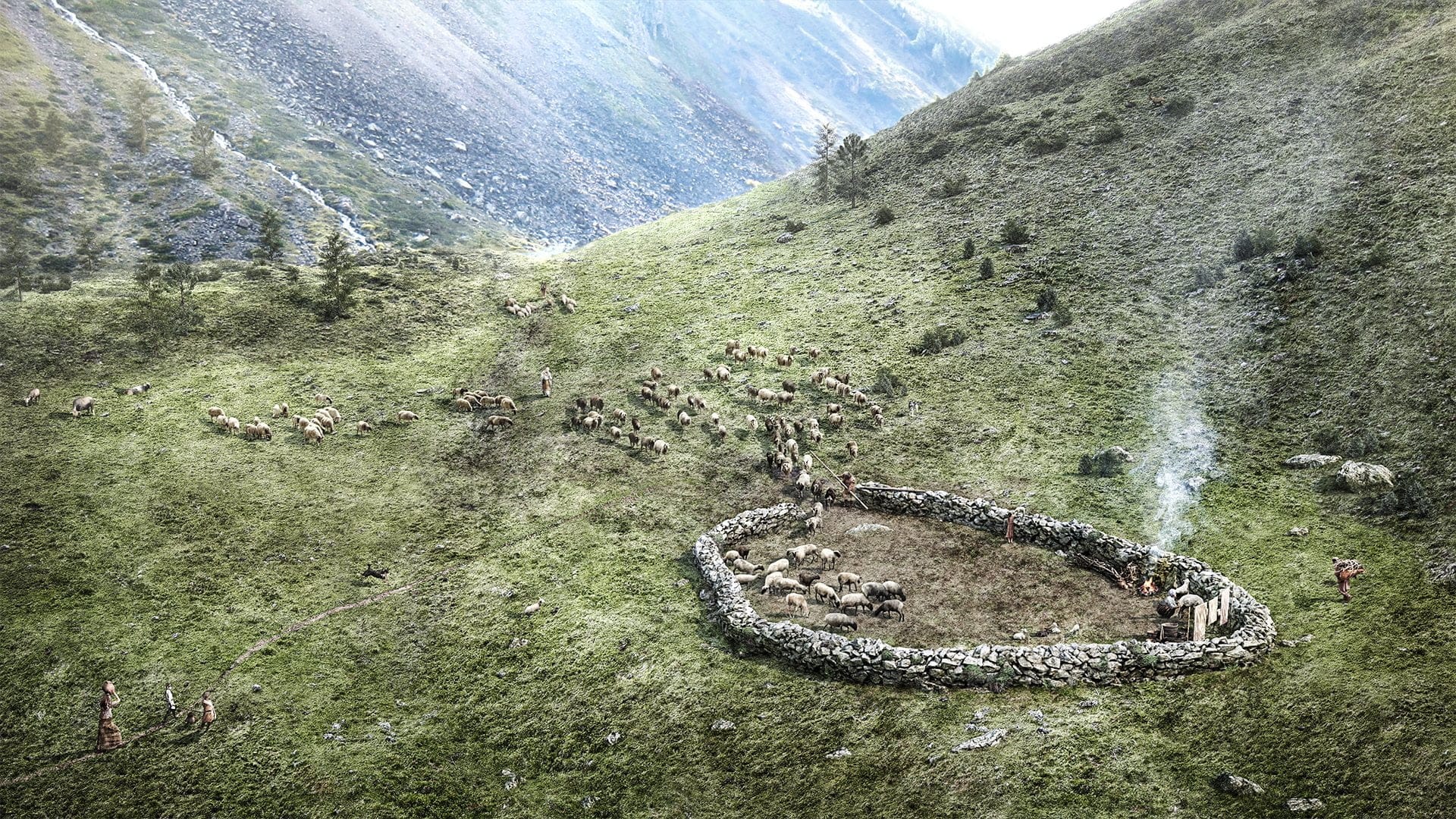 Eisenzeitlicher Pferch, ikonaut