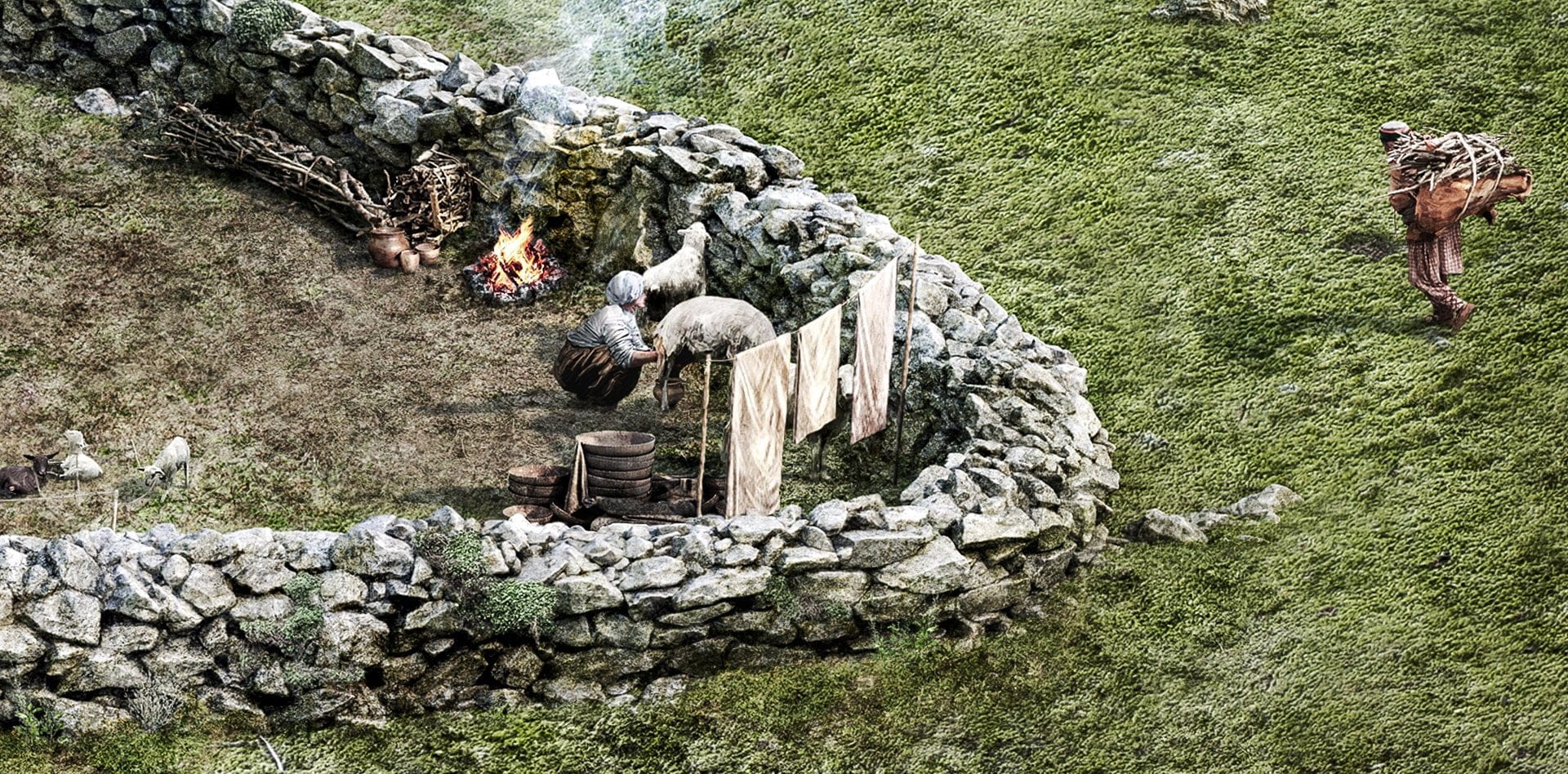 Eisenzeitlicher Pferch, Zoom, ikonaut