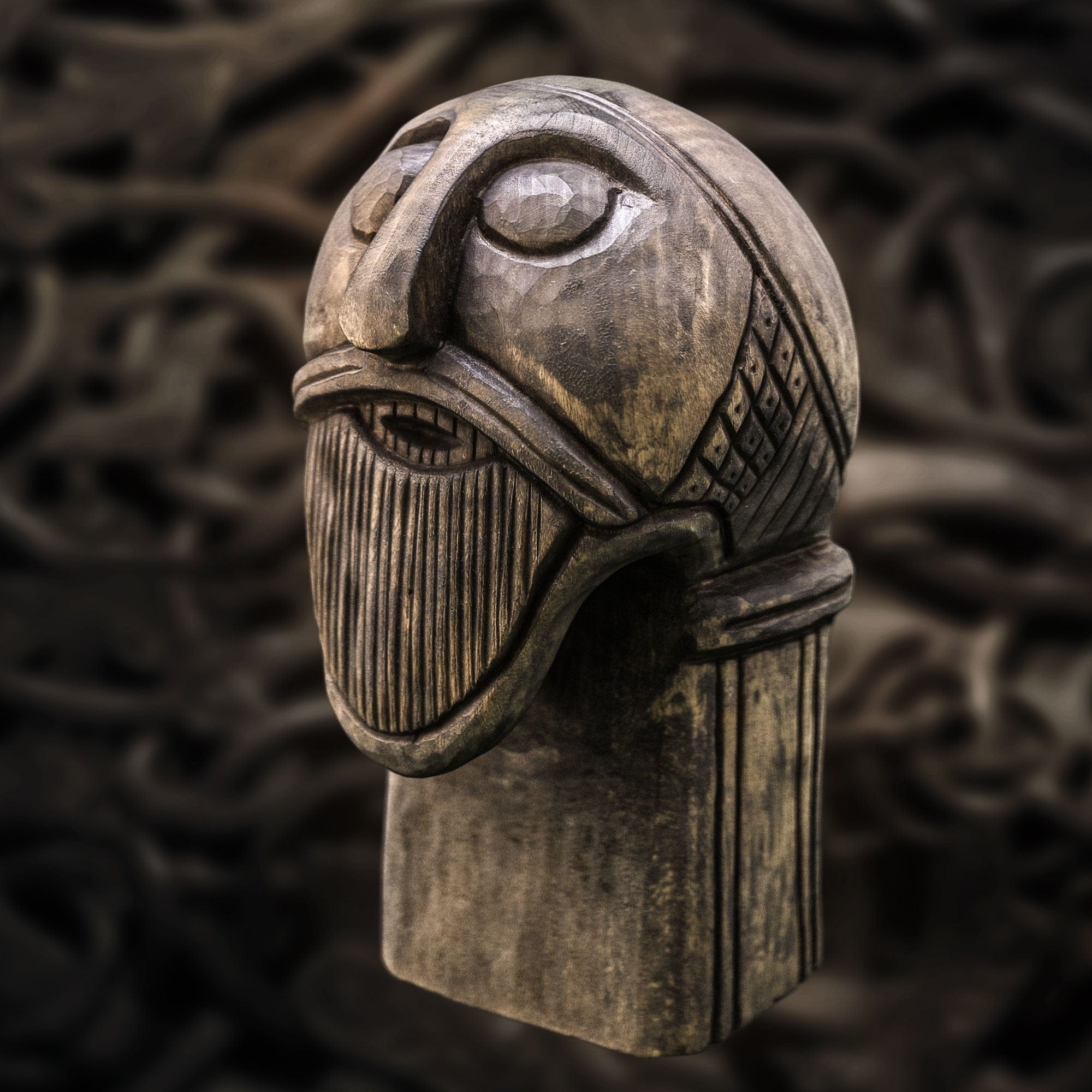 Oseberg Kopf Replika Photogrammetrie ikonaut