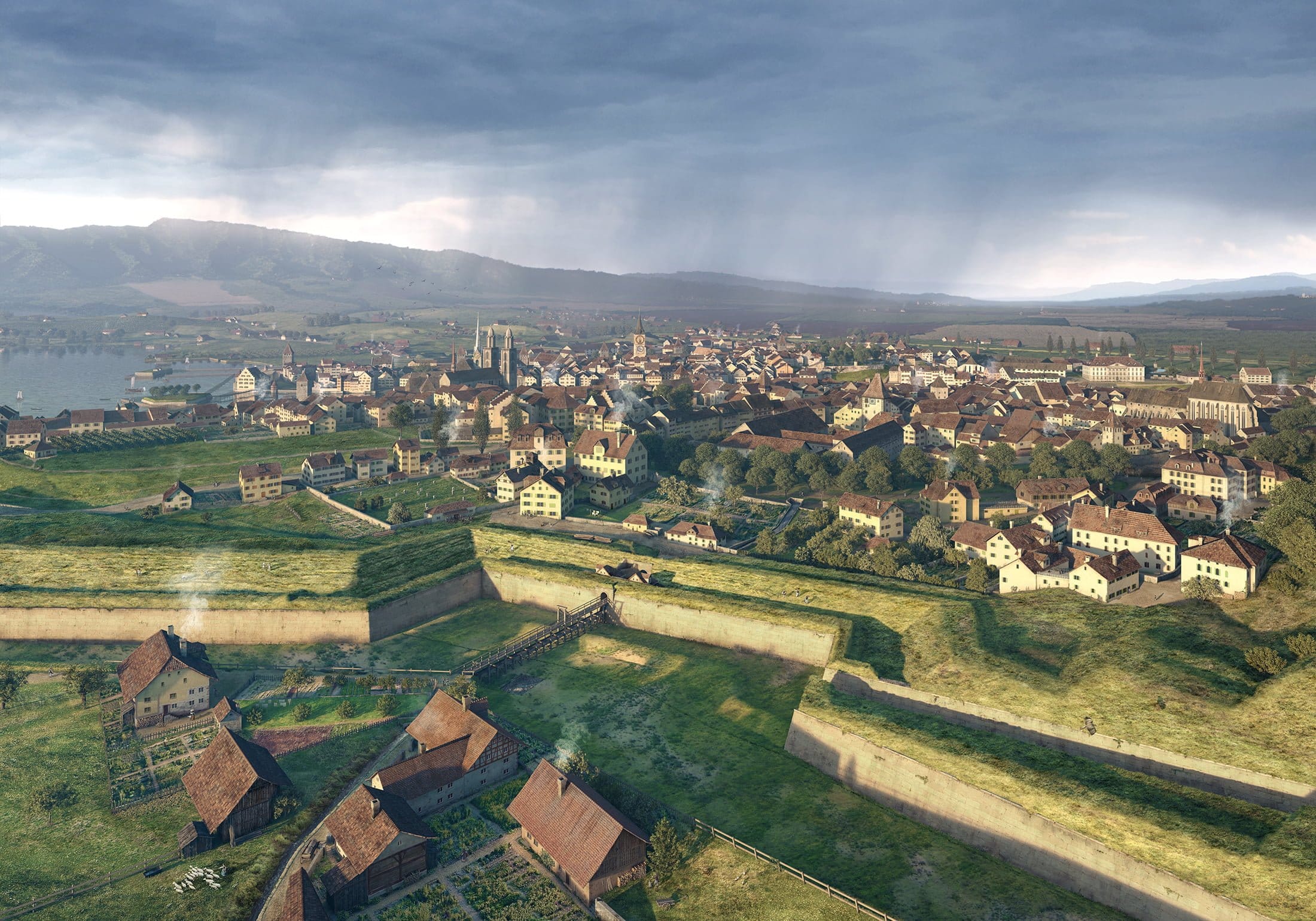 1800, Zuerich, lebensbild, rekonstruktion, ikonaut