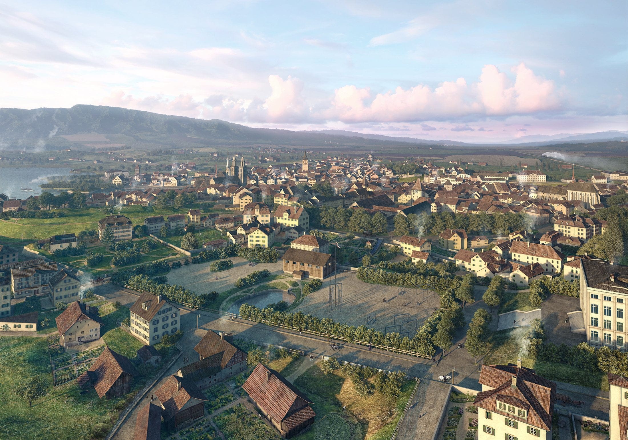 1860, Zuerich, lebensbild, rekonstruktion, ikonaut