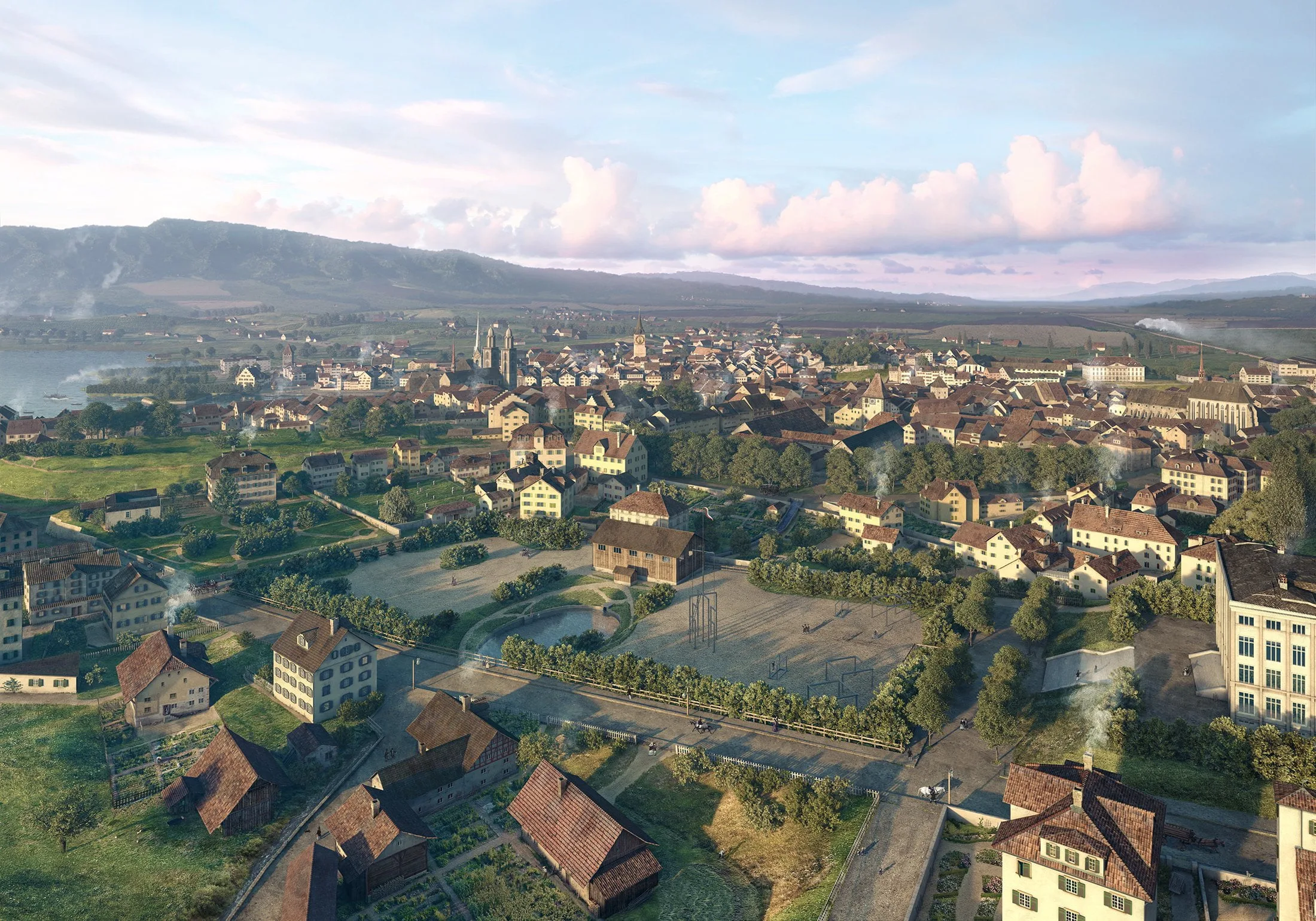 1860, Zuerich, lebensbild, rekonstruktion, ikonaut