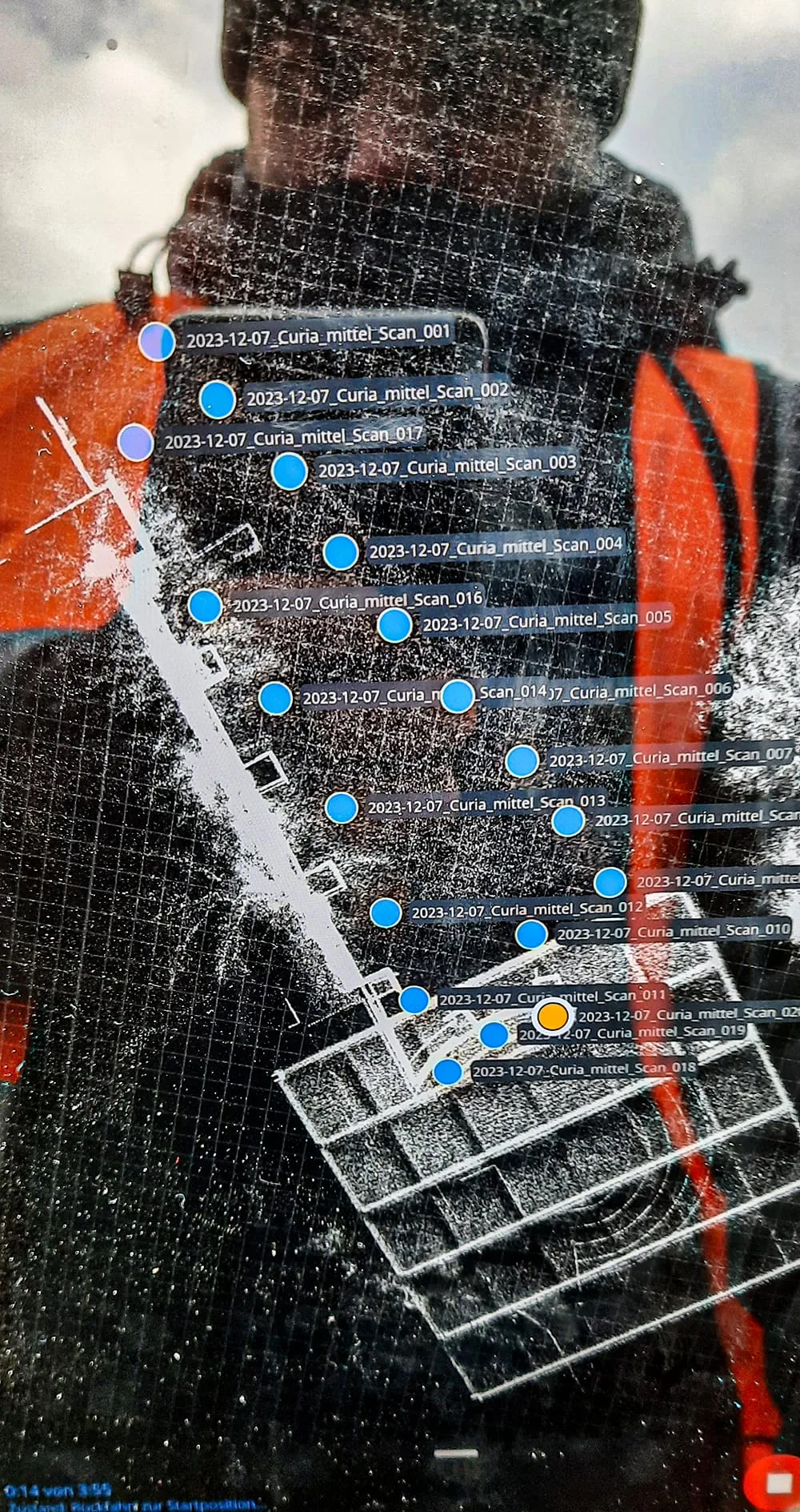 Laserscaner, Planansicht, Tablet, ikonaut