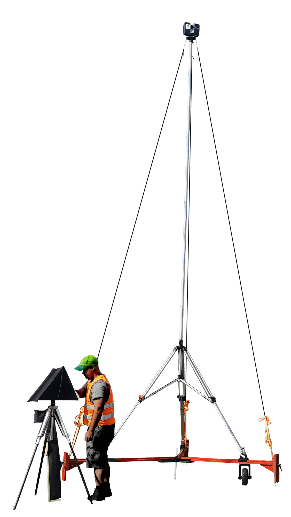 Laserscane, Teleskopstativ, ikonaut