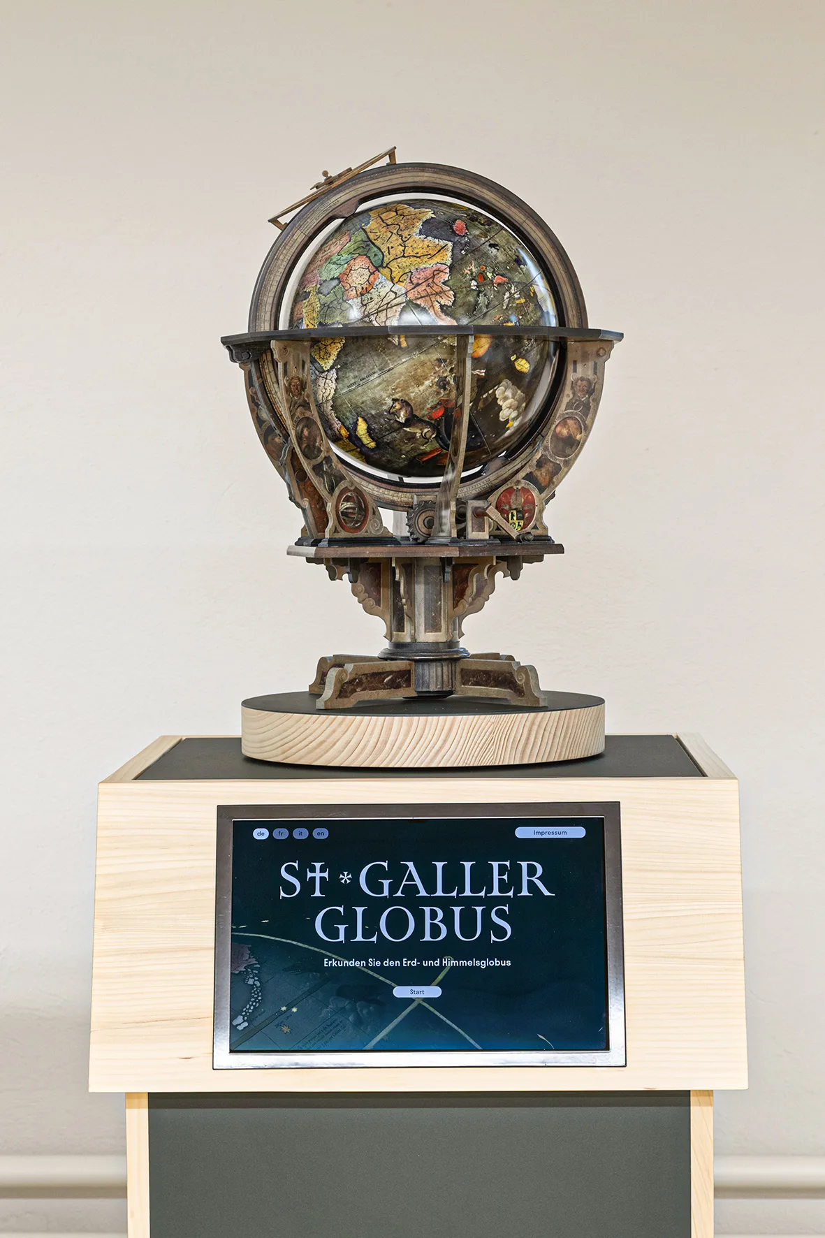 St Galler Globus, Ausstellung, Zoom, ZB