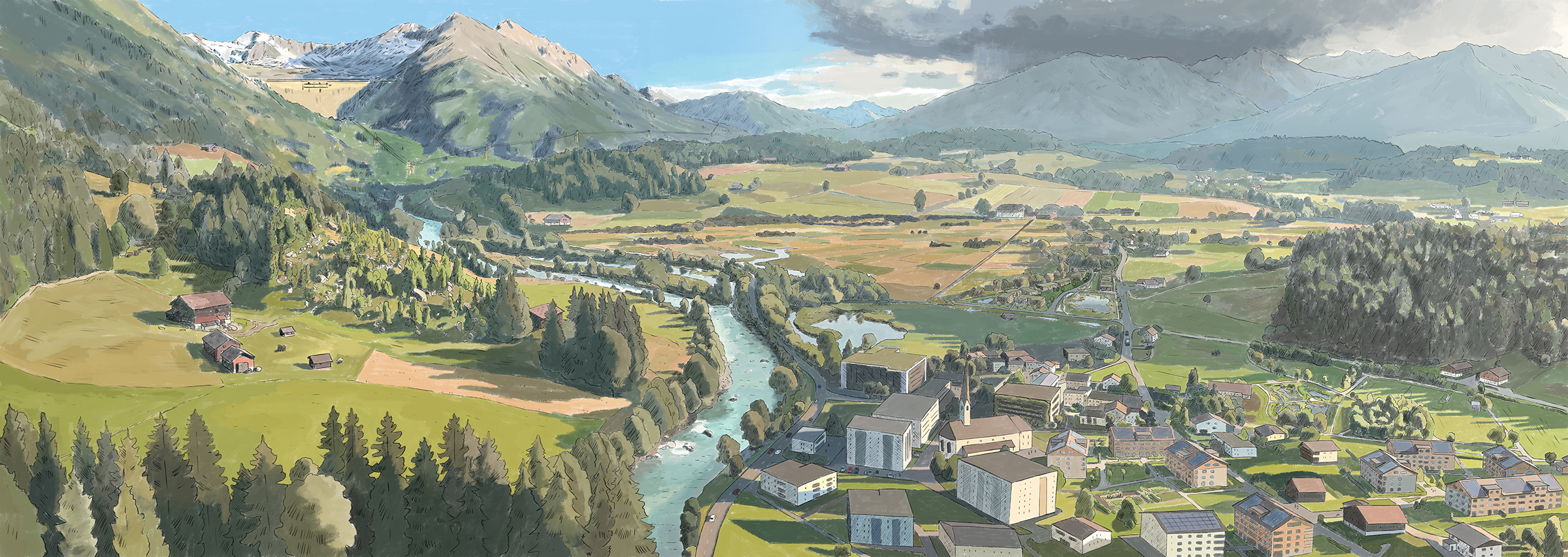 Factsheet, Panorama, Landschaftsentwicklung, ikonaut